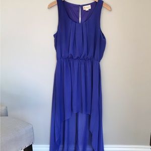 L'ATISTE | High-Low Royal Blue Flowy Dress Size Large